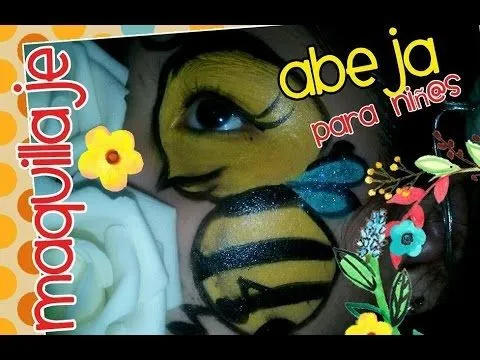 Maquillaje de abeja, para niños, Makeup bee for ch - YouTube