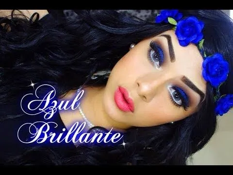 Maquillaje Azul Brillante (Peticion chicas de instagram) - YouTube