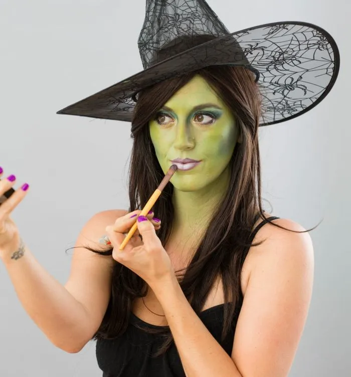 Maquillaje de bruja para Halloween – 80 ideas originales