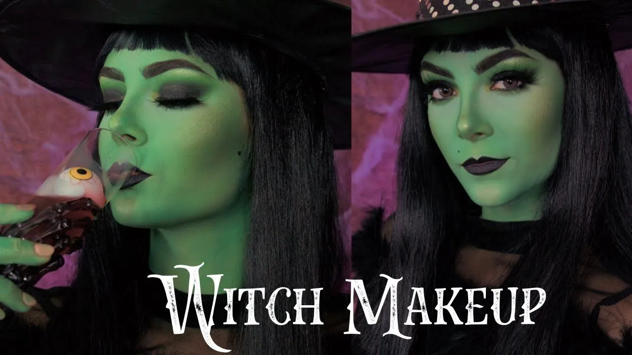 Maquillaje de Bruja Verde | Witch Makeup | Idea para Halloween | Celheliz -  YouTube