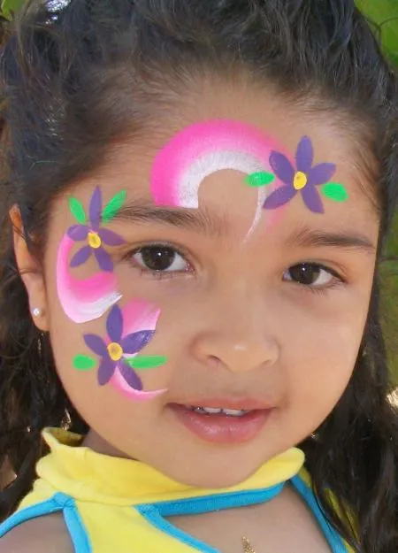 De caras de niñas pintadas para fiestas - Imagui