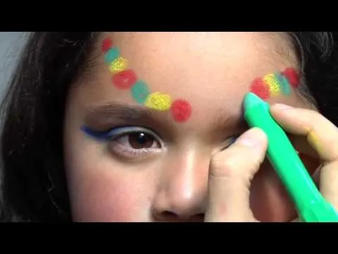 Maquillaje de fantasía de india - YouTube