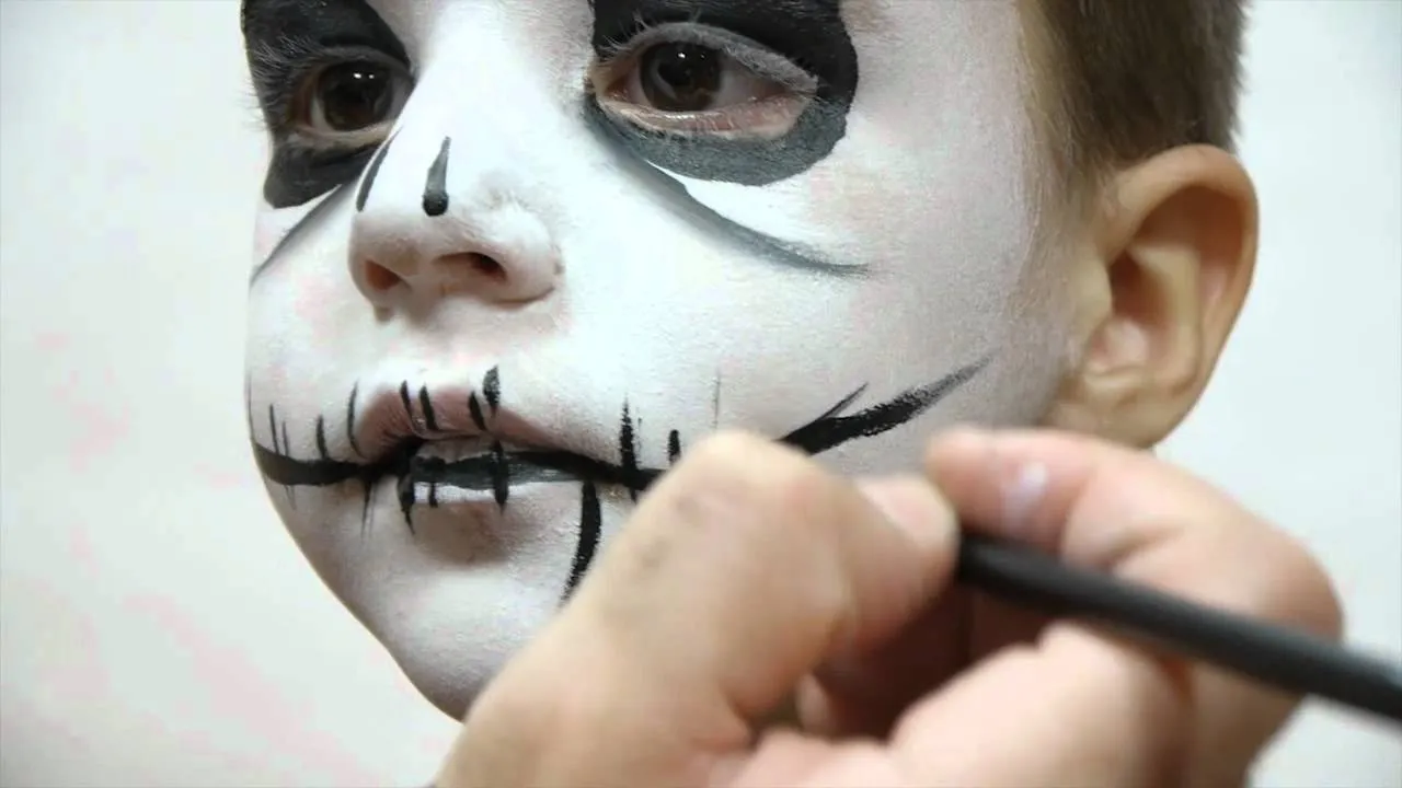 Maquillaje de fantasia, propuestas Halloween 2012 TEN IMAGE. Paso a paso  Esqueleto - YouTube