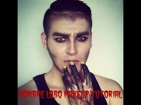 maquillaje de halloween hombre lobo - YouTube