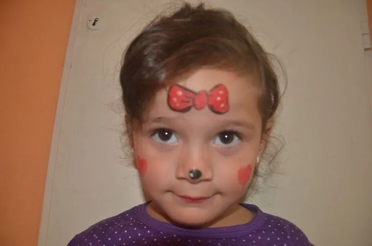 Maquillaje infantil Minnie ❤ | Pintacaritas | Pinterest | Maquillaje