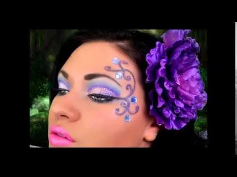 Maquillaje mariposa para ninas - YouTube