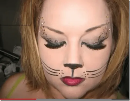 Maquillaje para niña de gatita para Halloween - Imagui