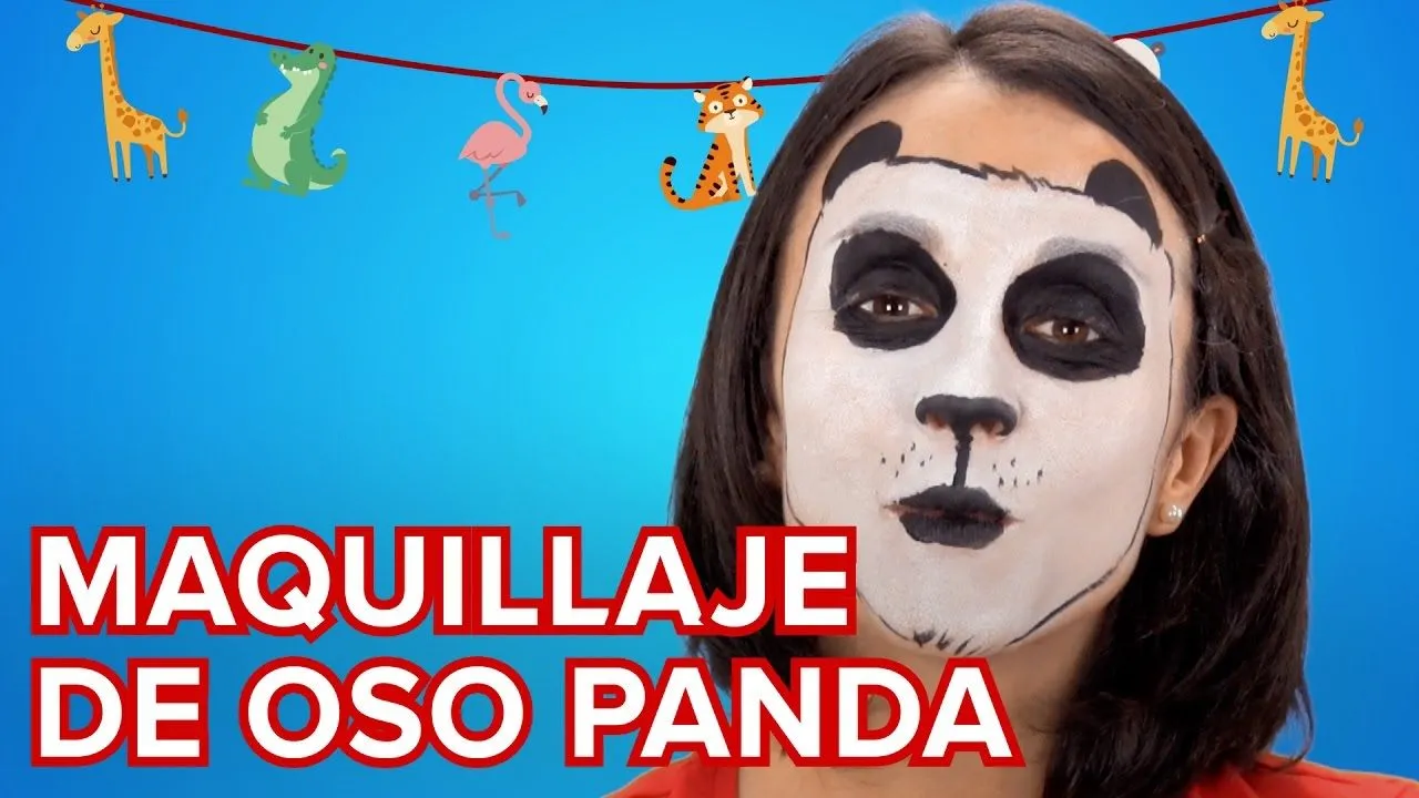 Maquillaje de oso panda para niños | Tutorial de maquillajes de fantasía -  YouTube