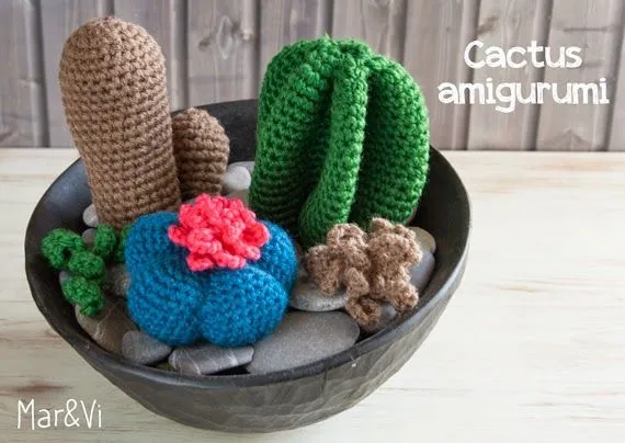 Mar&Vi Blog: Patrones amigurumi: cactus paso a paso