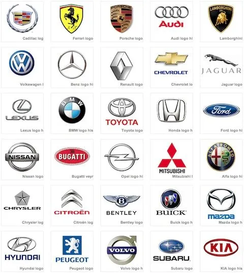 Imagenes de marcas de carros con su nombre - Imagui