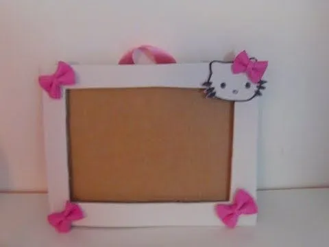 Nuevo marco de fotos Hello Kitty de goma eva y carton - YouTube
