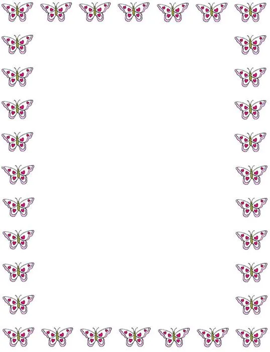Bordes de página de mariposas - Imagui