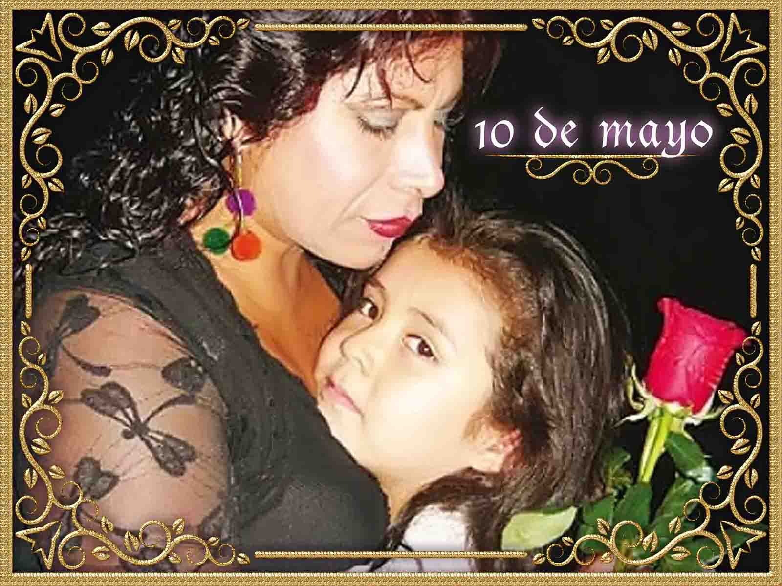 Marcos creativos para tus fotos: Marco floral para el 10 de mayo Marcos creativos para tus fotos: Marco floral para el 10 de mayo