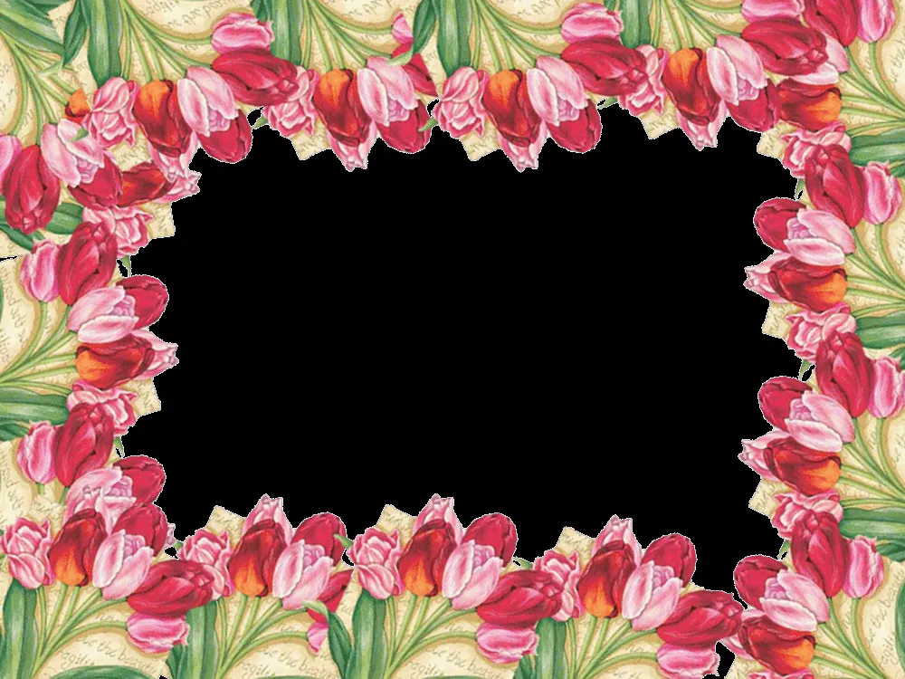 5 Marcos de Flores PNG Distintos diseños. | Marcos Gratis para ...