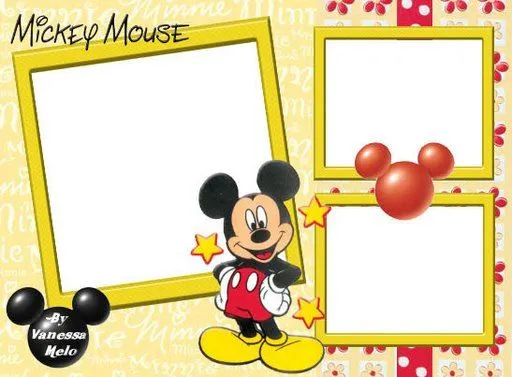 Marcos para tarjetas infantiles de Mickey Mouse bebé - Imagui