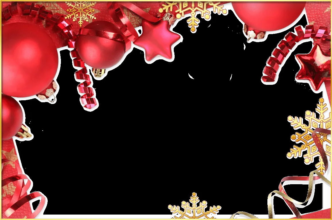 5 Marcos de Fotos de Navidad color Rojo ~ Marcos Gratis para ...