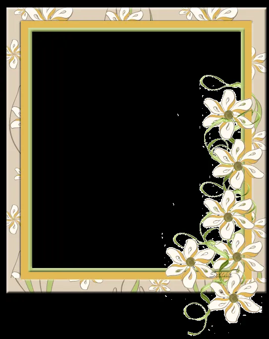Marcos de flores para tarjetas - Imagui