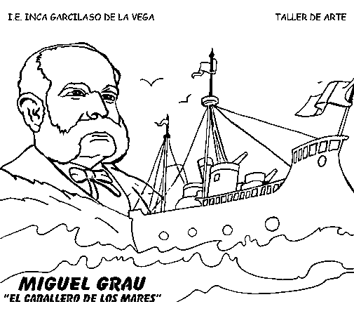 Dibujo de El caballero de los mares para Colorear