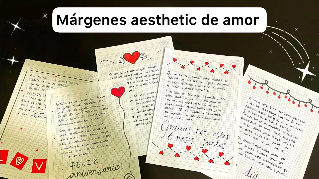 Márgenes aesthetic para CARTAS de amor - YouTube Márgenes aesthetic para CARTAS de amor - YouTube