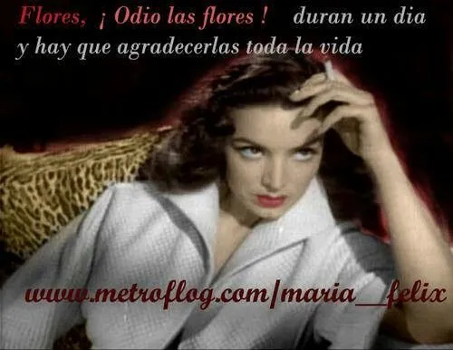Maria Félix- aniversario luctuoso. | Frases de "La Doña" | Pinterest