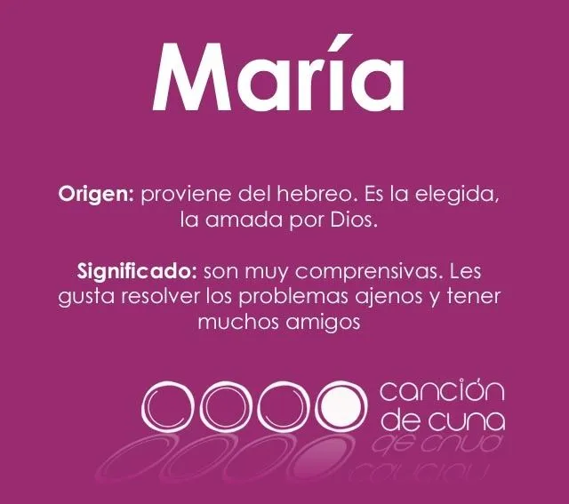María, origen y significado del tercer nombre de niña más usado en ...