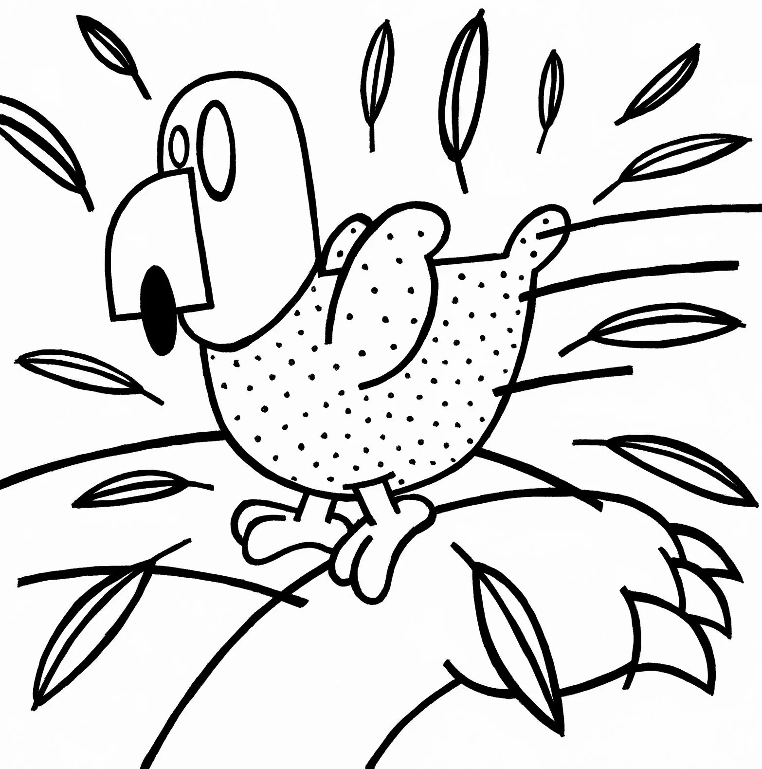 Mariano Ilustrado: El Loro Pelado (para colorear) Mariano Ilustrado: El Loro Pelado (para colorear)