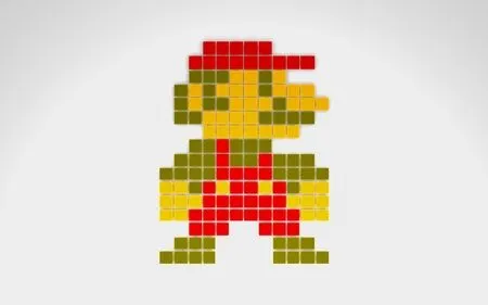 Mario Bros cuadriculado - Imagui