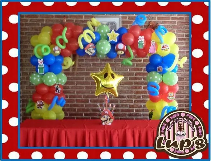 mario bros !!!!! | decoraciones de globos | Pinterest | Mario Bros ...