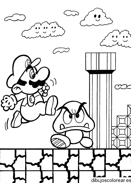 Mario Bros para pintar juegos - Imagui