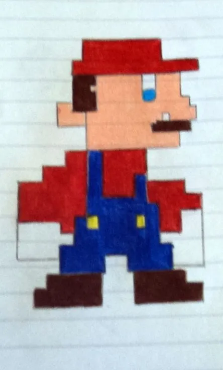 Mario Bros pixeles - Imagui