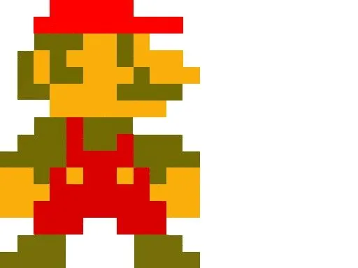 Mario Bros pixeleado - Imagui