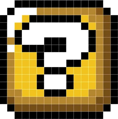 Mario Mystery Box Pixel Art* Minecraft Project