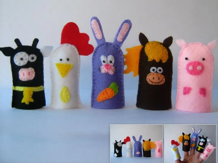 Marionetas de dedo | Manualidades Infantiles | Pinterest ...