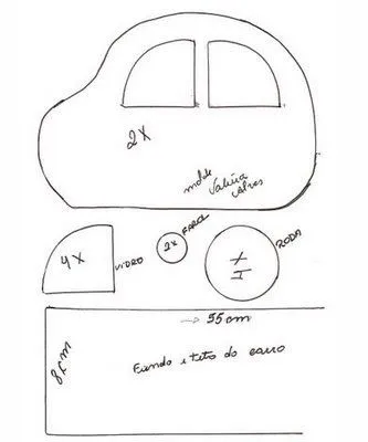 Maripê: Moldes de carros e coisinhas de meninos Maripê: Moldes de carros e coisinhas de meninos