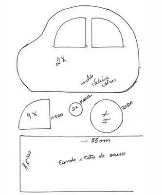Maripê: Moldes de carros e coisinhas de meninos