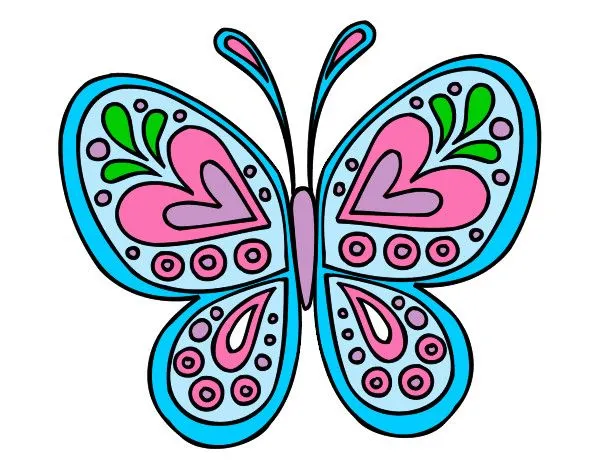 Dibujo de la mariposa mas bonita del mundo pintado por Aderlis en ...