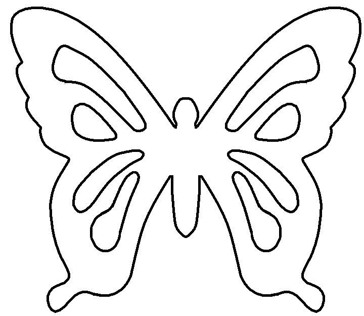 Mariposa plantilla - Imagui