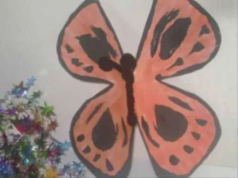 Como hacer una mariposa con un plato de papel - YouTube