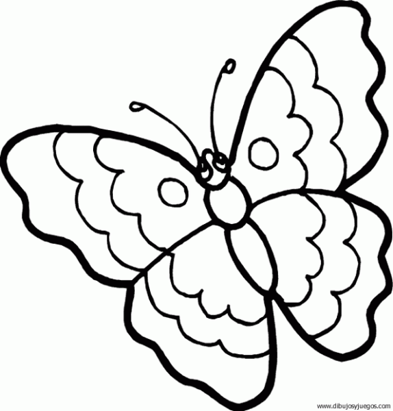 Mariposa de primavera para colorear - Imagui