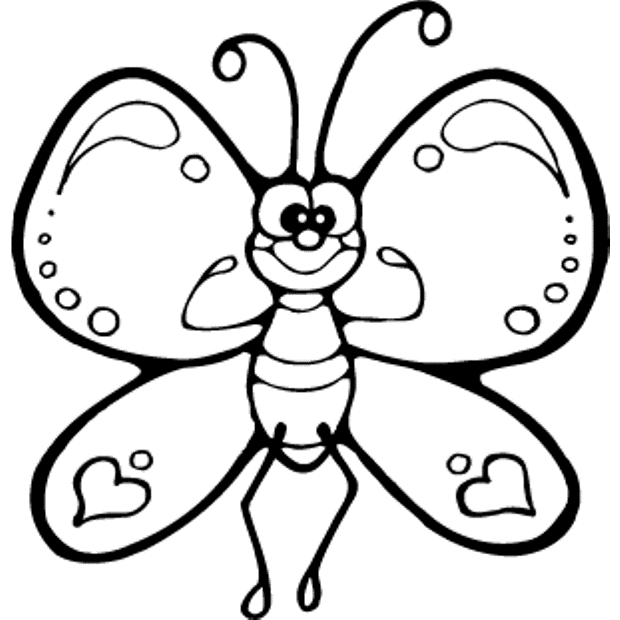 Imagen de la mariposa animada para colorear - Imagui