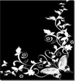 Grecas florales con mariposas - Imagui