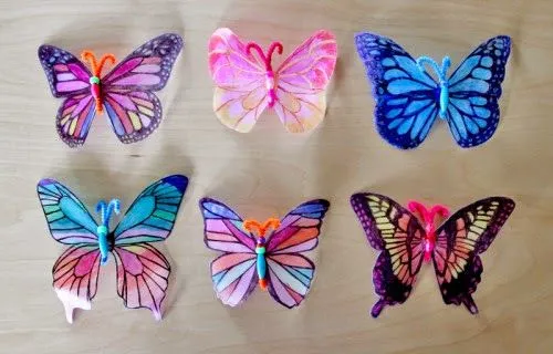 como hacer mariposas de cinta | Aprender manualidades es facilisimo. como hacer mariposas de cinta | Aprender manualidades es facilisimo.