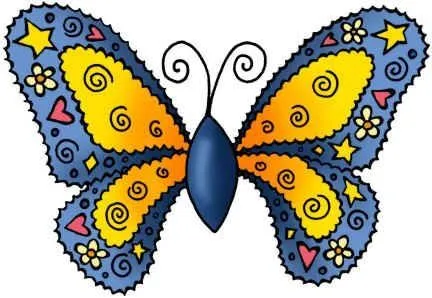 mariposas caricatura coloridas - Buscar con Google | Isabela's ...