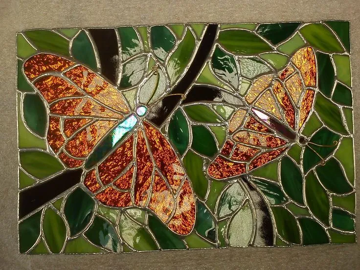 mariposas cinta de cobre | Vitrales | Pinterest