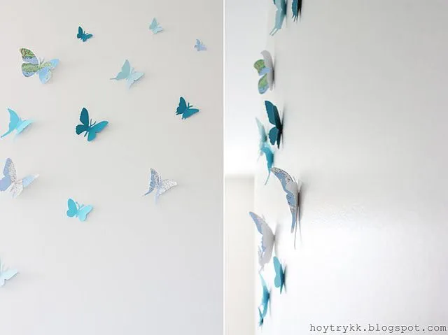 Mariposas hechas con mapas para decorar la pared : x4duros. Mariposas hechas con mapas para decorar la pared : x4duros.
