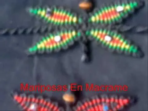 Mariposas En Macrame y Pulseras En Colores Rasta - Butterflies In ...