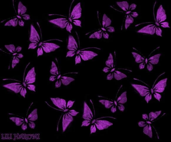 Fondo mariposas moradas y rosas - Imagui