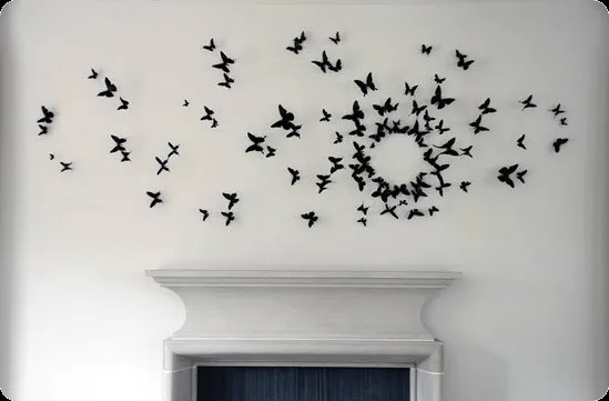 Mariposas en la pared - Imagui