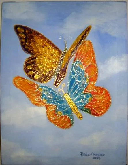 Pinturas mariposas oleo - Imagui