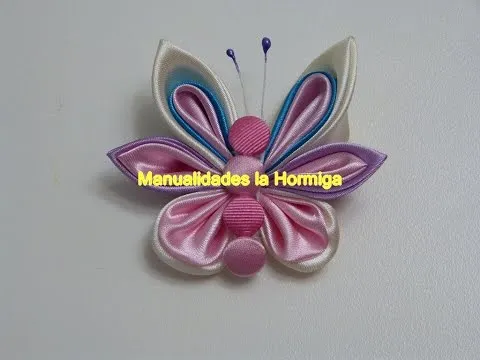 mariposas de tela tecnica kanzashi. Moñ - Youtube Downloader mp3